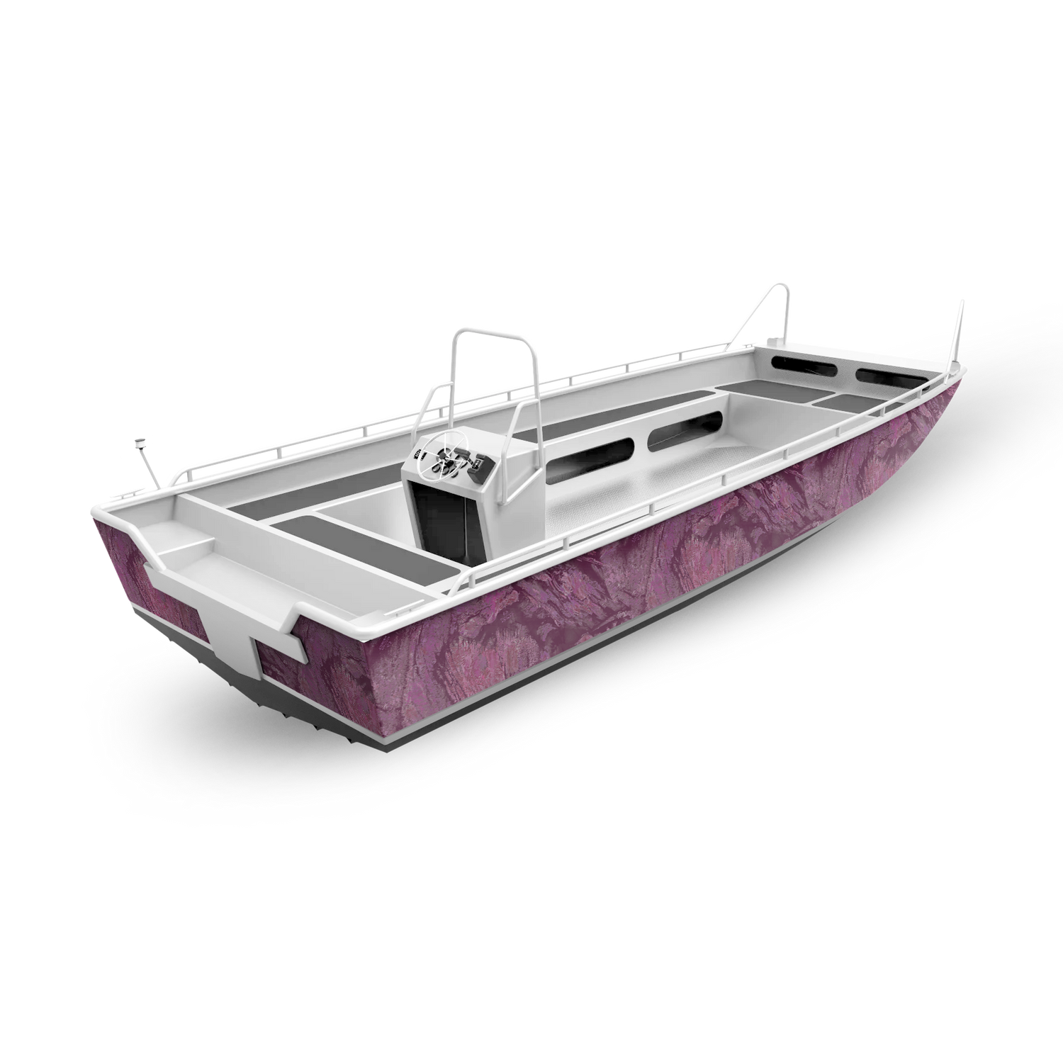 Realtree Aspect Cranberry Fishing Boat Vinyl Wrap