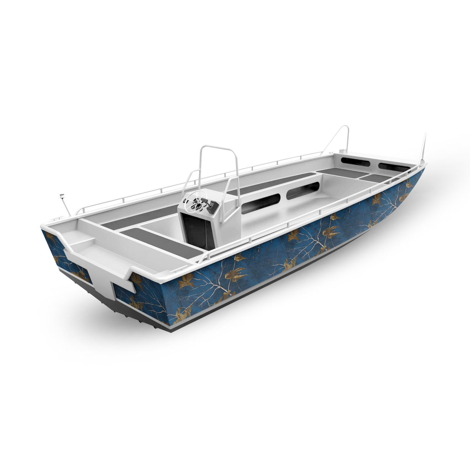 Realtree XTRA Colors Blue Fishing Boat Vinyl Wrap