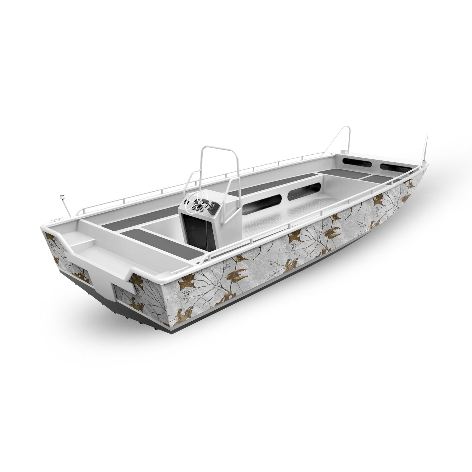 Realtree XTRA Colors Snow Fishing Boat Vinyl Wrap