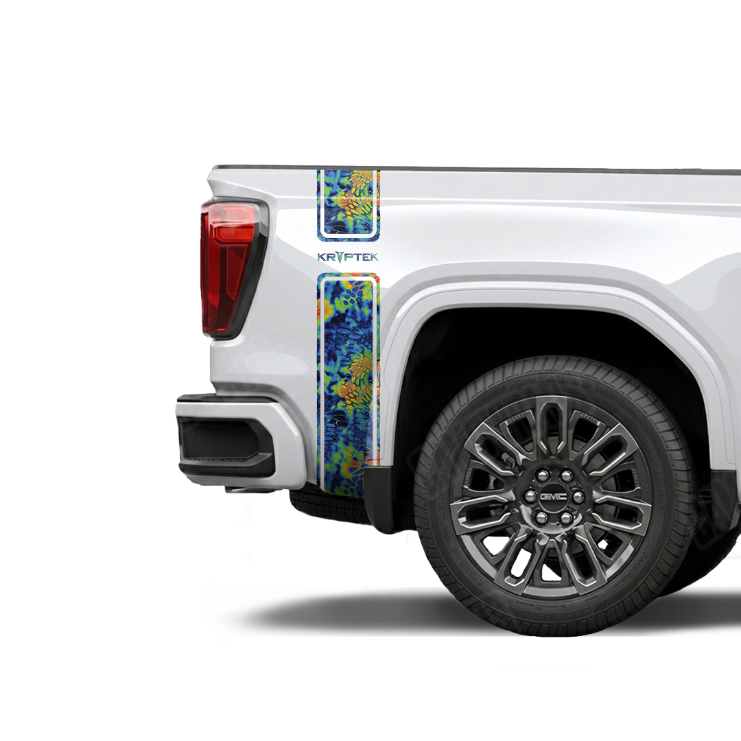 Kryptek Diablo Full-Print Sticker Rear Quarter Panel