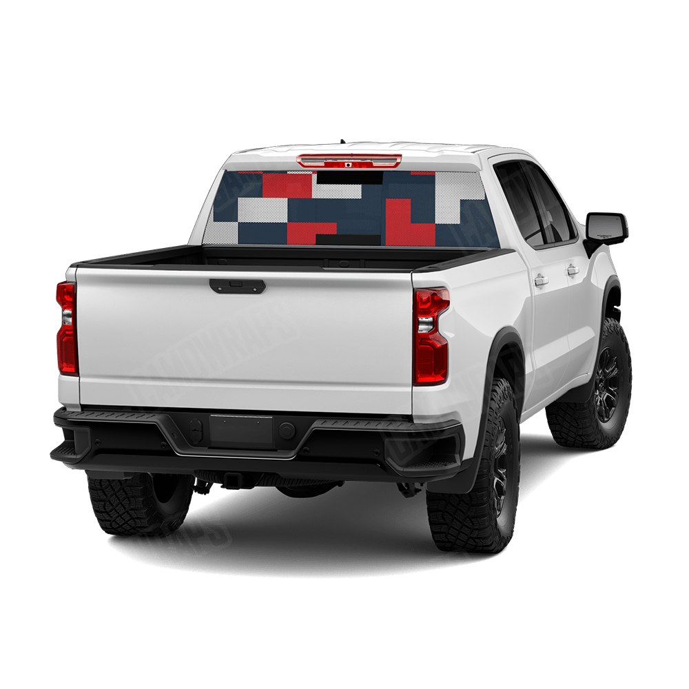 Pixel America Rear Window Graphics