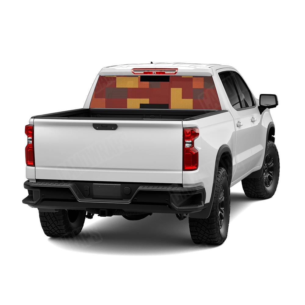 Pixel Autumn Rear Window Graphics