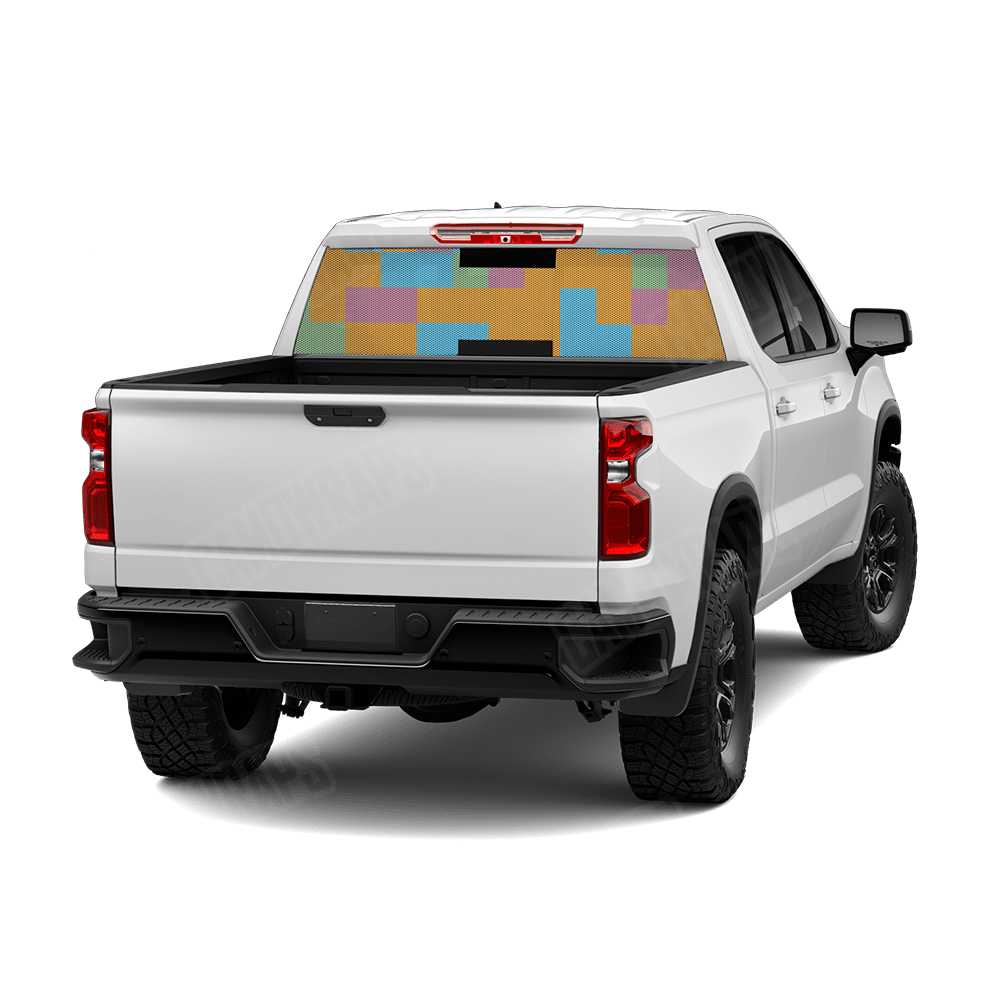 Pixel Sherbert Rear Window Graphics