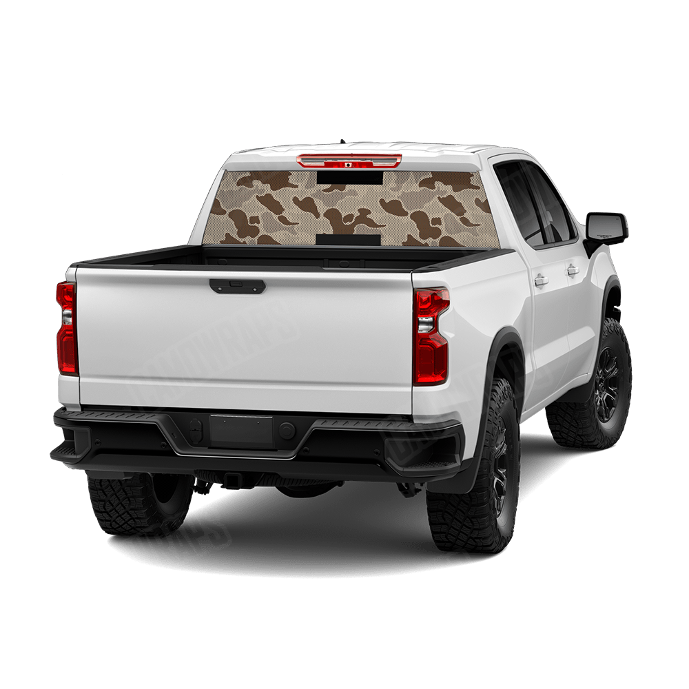 Old School Duck Desert Rear Window Graphics