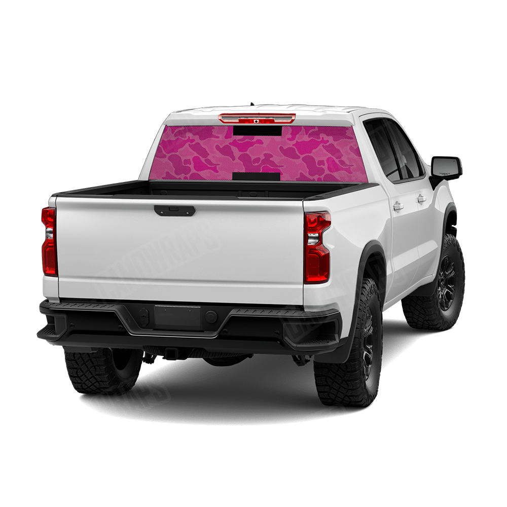Old School Duck Elite Magenta Rear Window Graphics