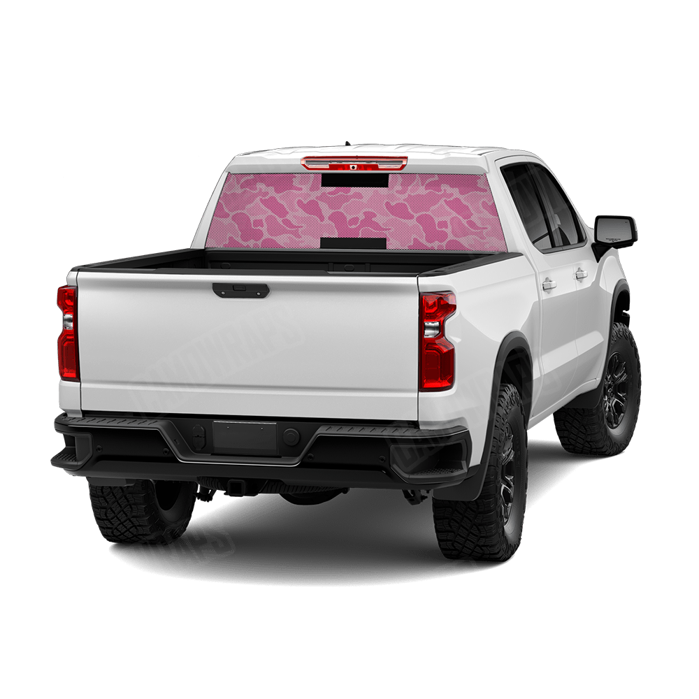 Old School Duck Elite Pink Rear Window Graphics