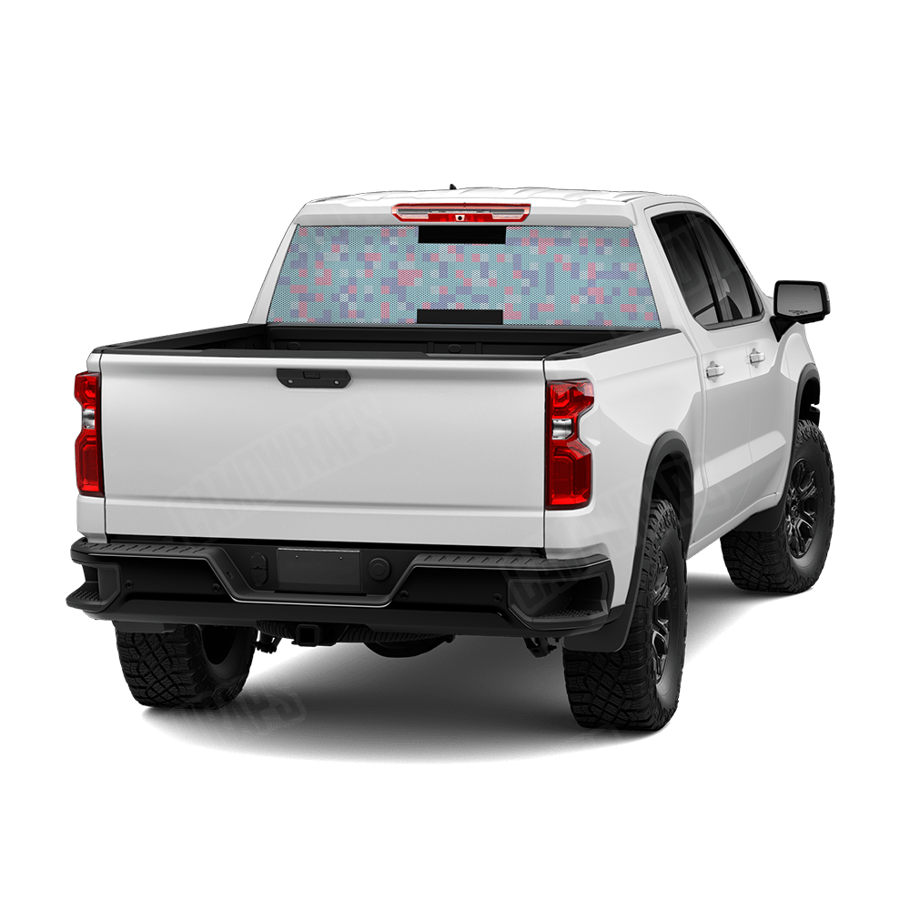 Pixel Cotton Candy Rear Window Graphics
