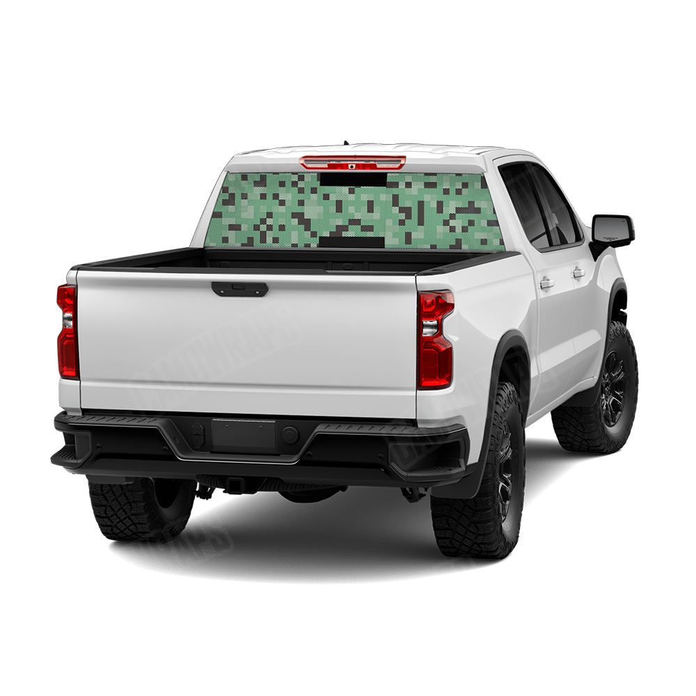 Pixel Mint Chocolate Chip Rear Window Graphics