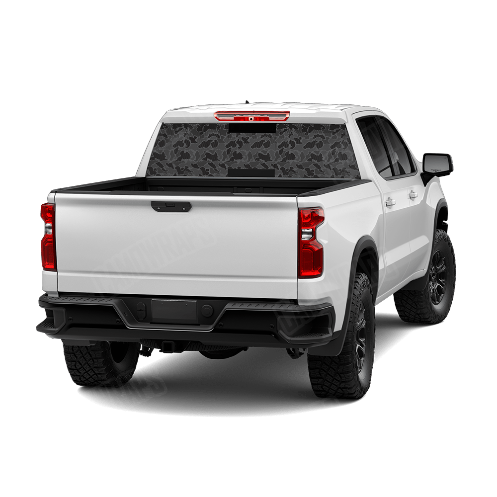 Old School Duck Elite Black Rear Window Graphics