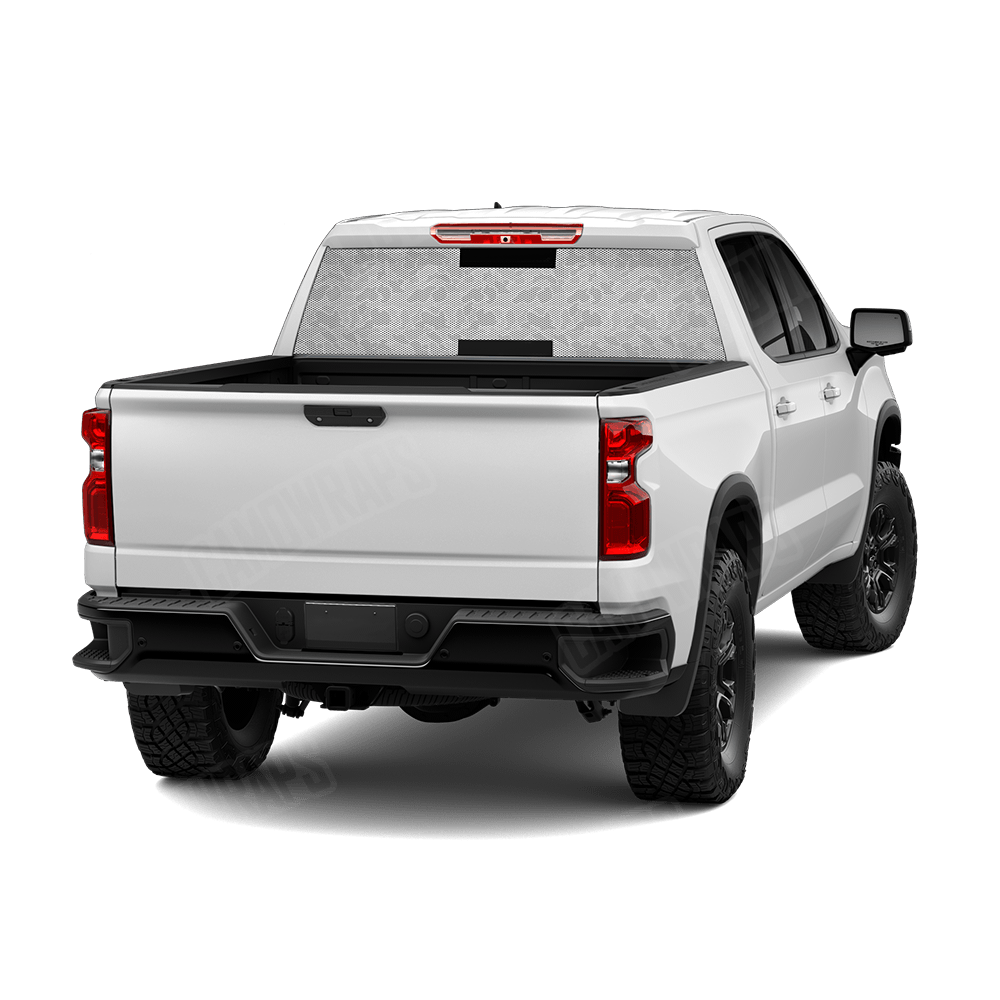 Old School Duck Elite White Rear Window Graphics