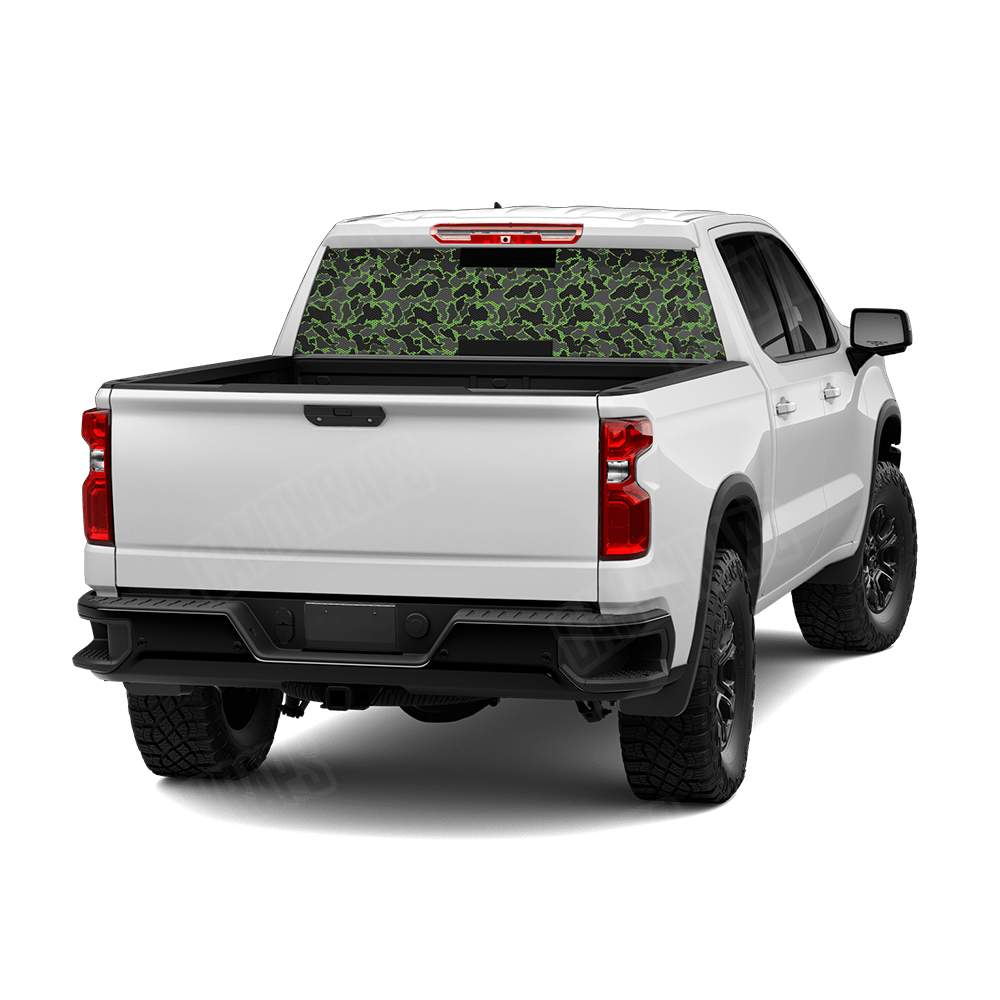 Old School Duck Metro Green Rear Window Graphics