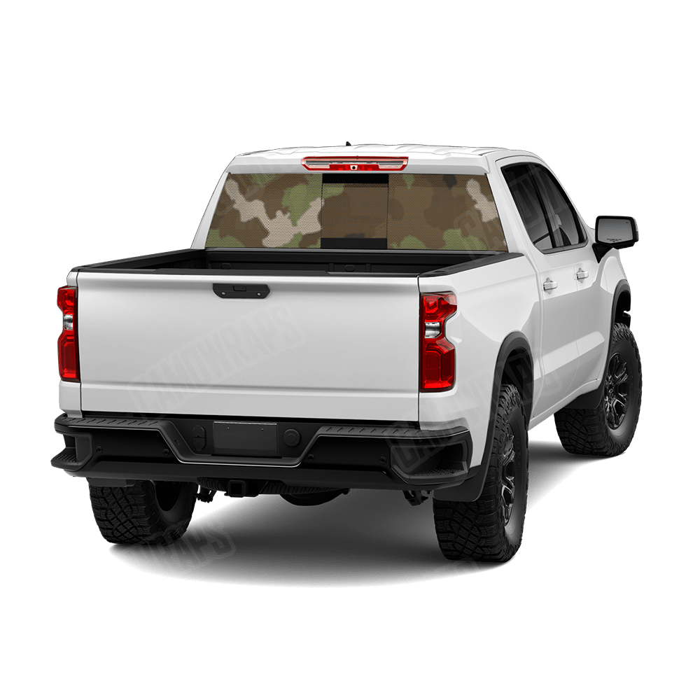 Large Nemesis Woodlands Wolf Camo Rear Window Graphic