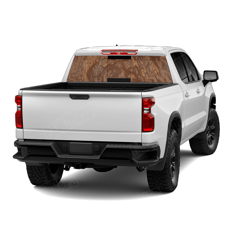 Realtree Aspect Burnt Orange Rear Window Graphic