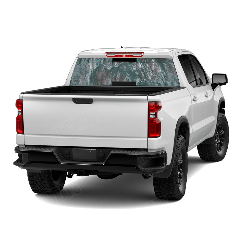 Realtree Aspect Glacier Rear Window Graphic