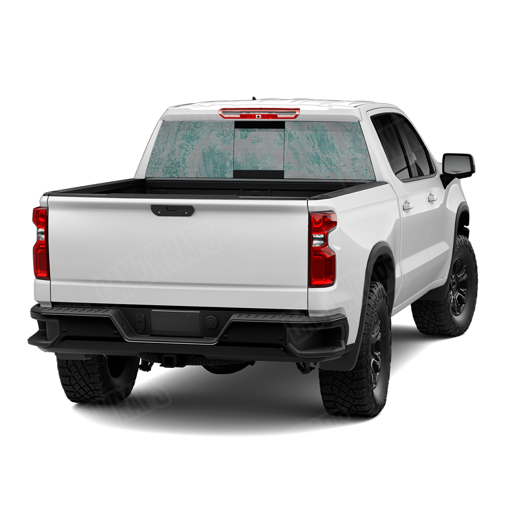 Realtree Aspect Ice Water Rear Window Graphic