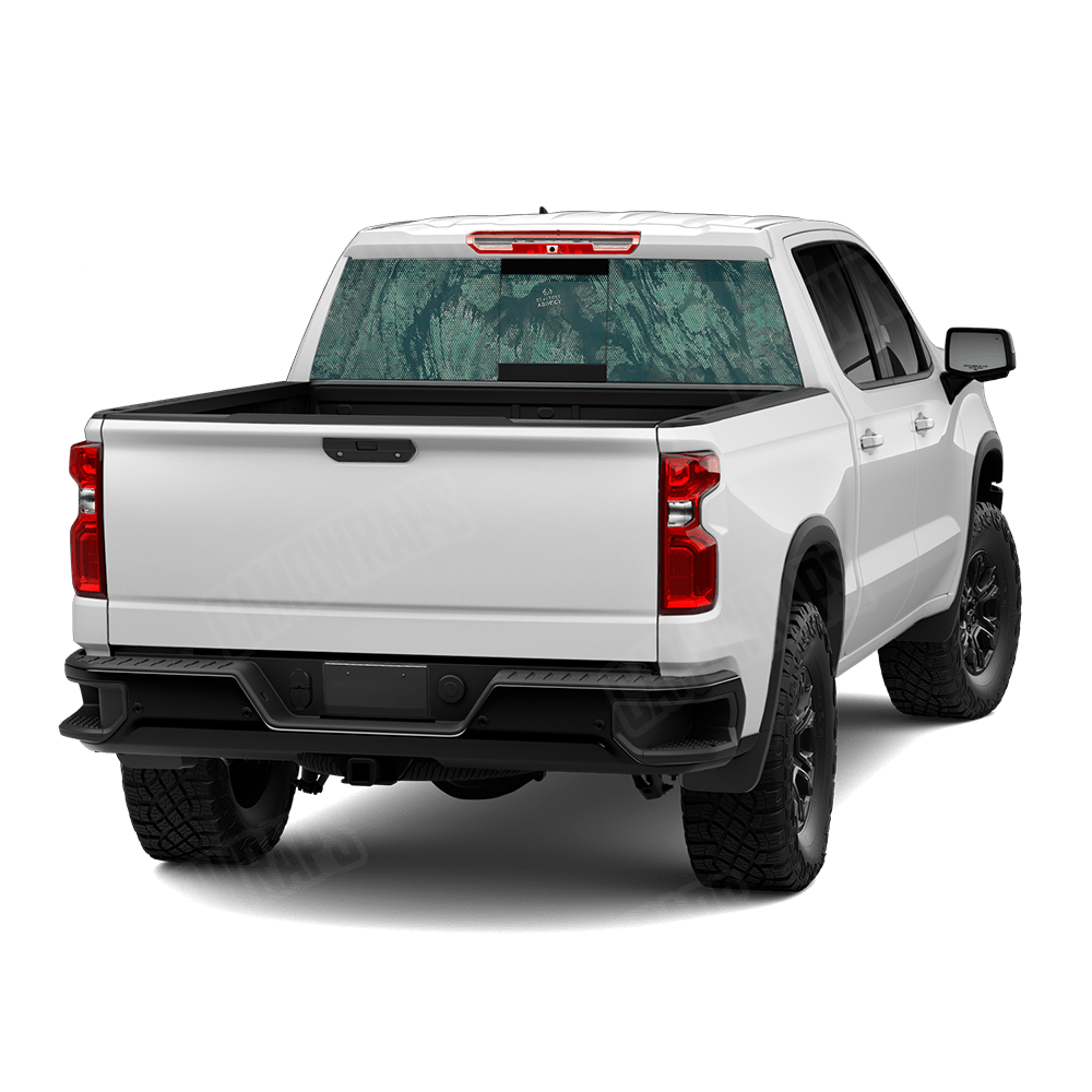 Realtree Aspect Sea Foam Rear Window Graphic
