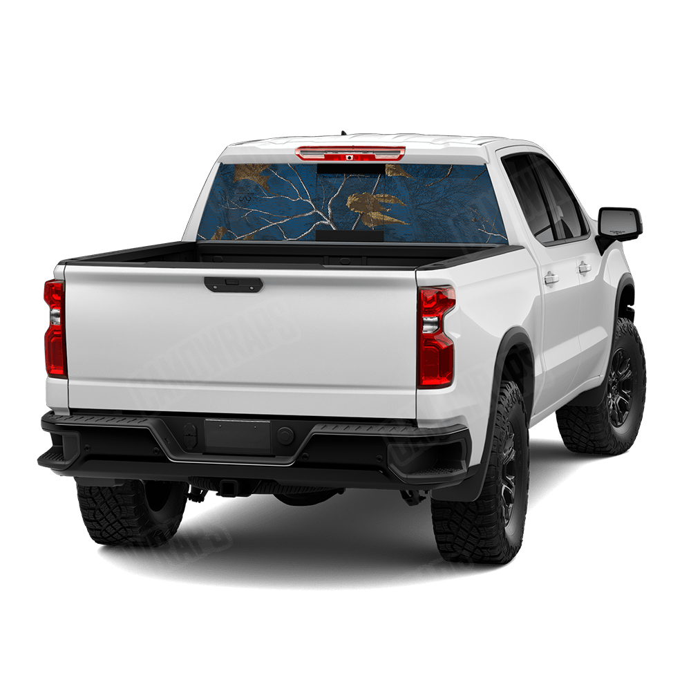 Realtree XTRA Colors Blue Rear Window Graphic