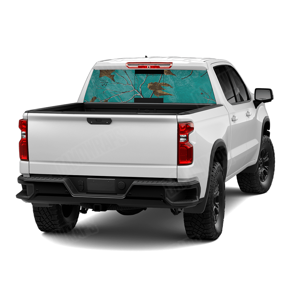 Realtree XTRA Colors Tiffany Blue Rear Window Graphic