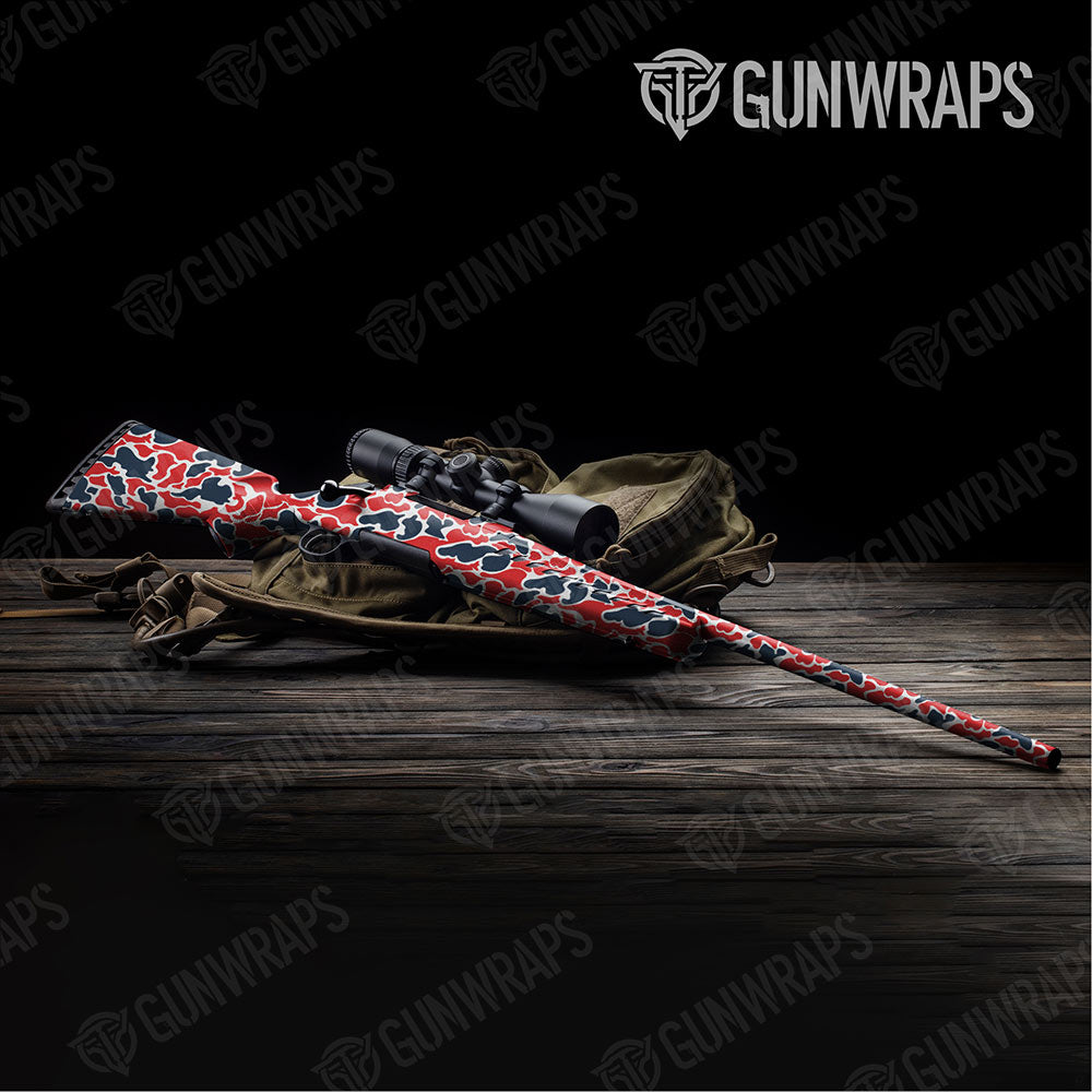 Old School Duck America Rifle Gun Skin Vinyl Wraps