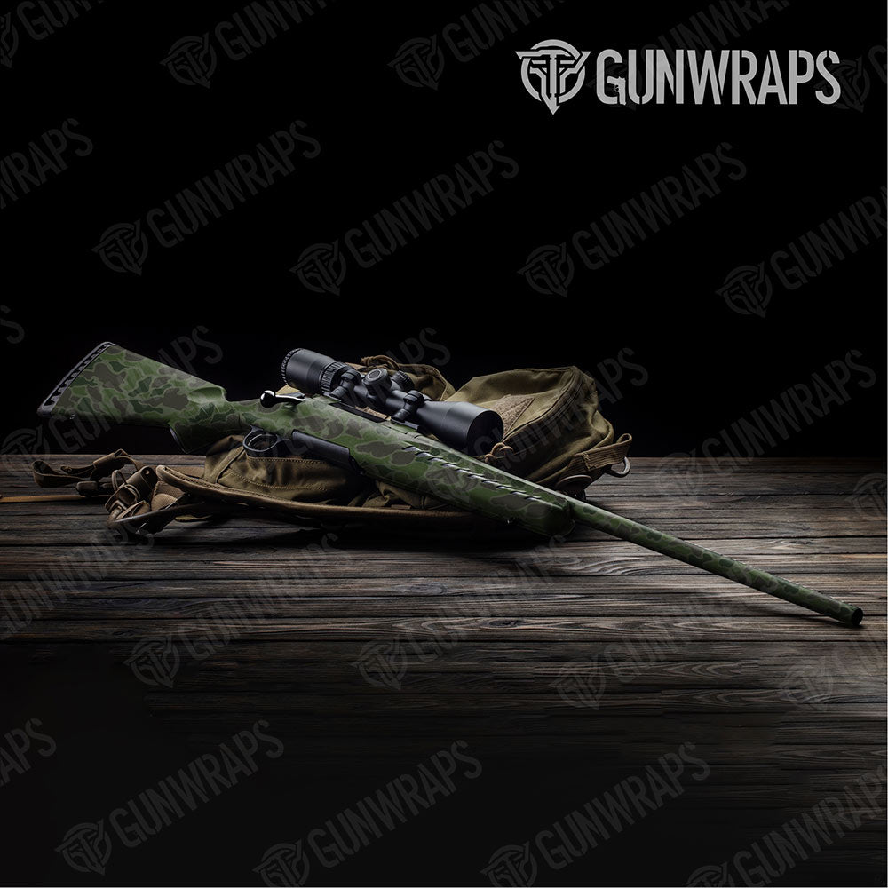 Old School Duck Army Dark Green Rifle Gun Skin Vinyl Wraps