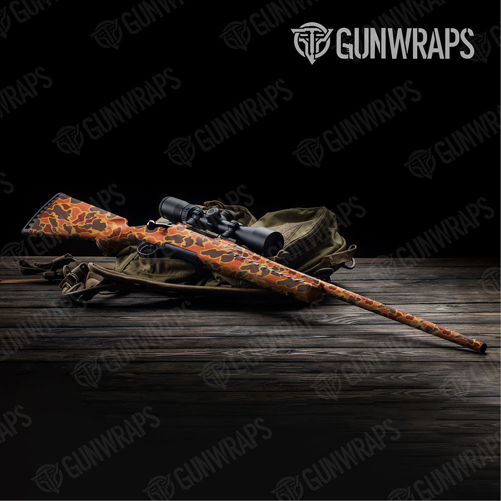 Old School Duck Autumn Rifle Gun Skin Vinyl Wraps