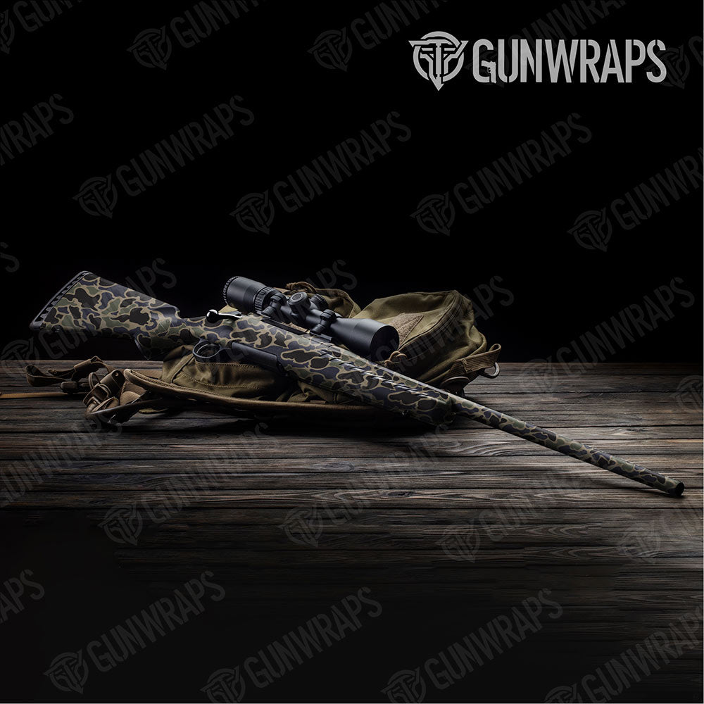 Old School Duck Militant Blue Rifle Gun Skin Vinyl Wraps