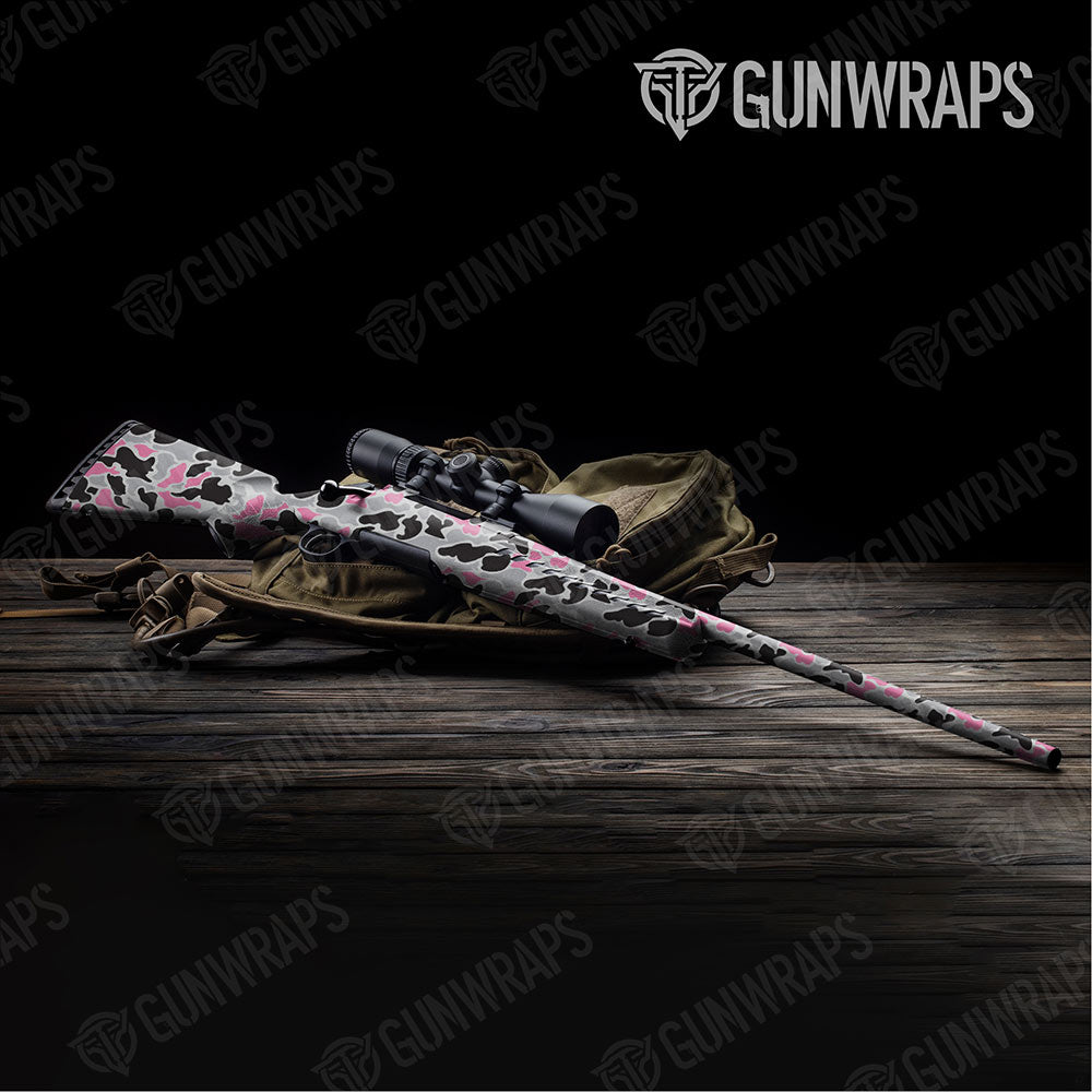 Old School Duck Pink Tiger Rifle Gun Skin Vinyl Wraps