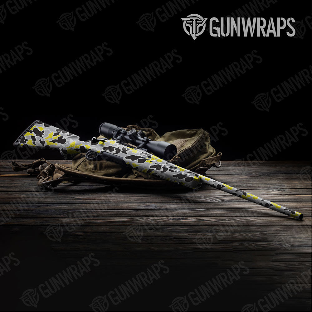 Old School Duck Yellow Tiger Rifle Gun Skin Vinyl Wraps
