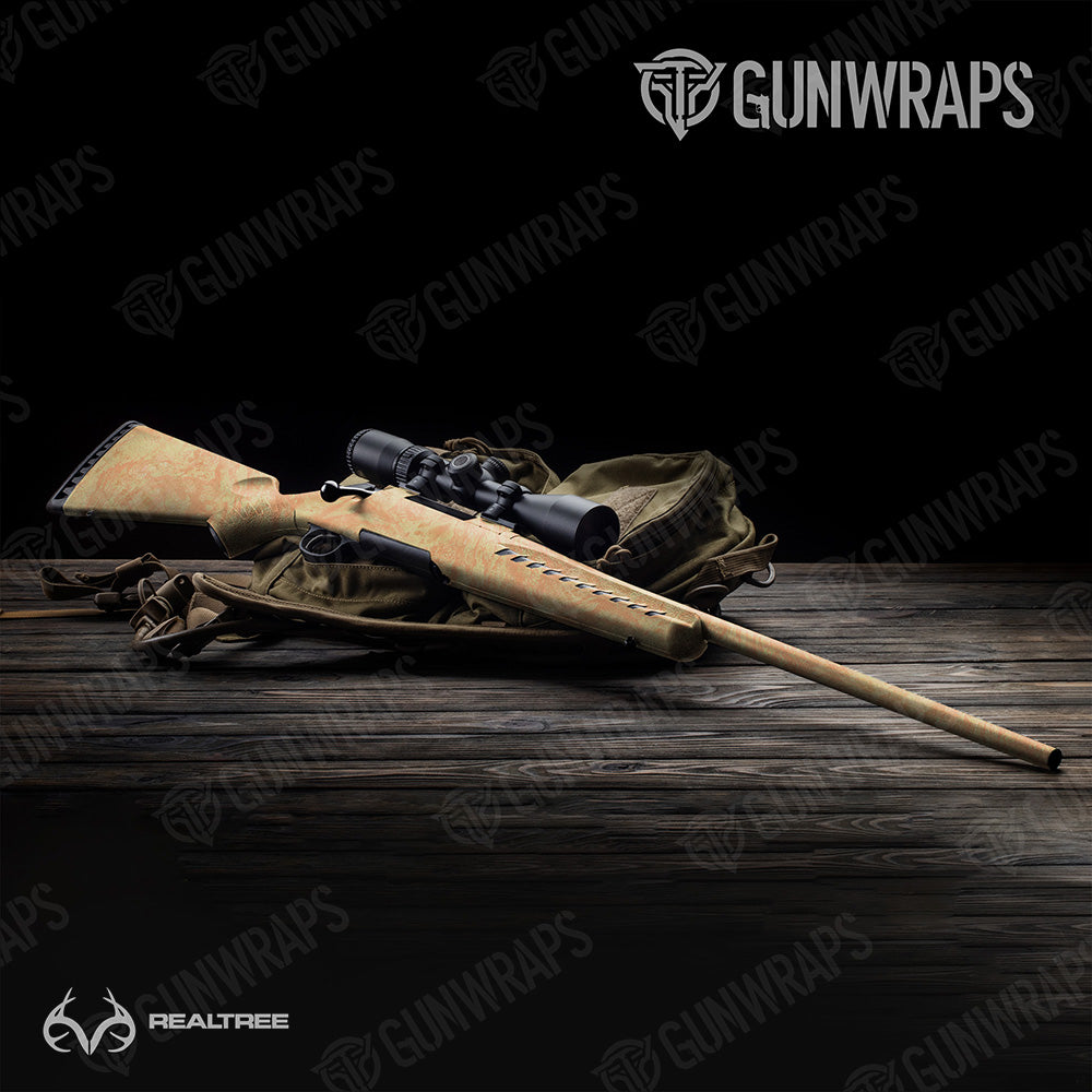 Rifle Realtree Aspect Orange Sorbet Camo Gun Skin Vinyl Wrap