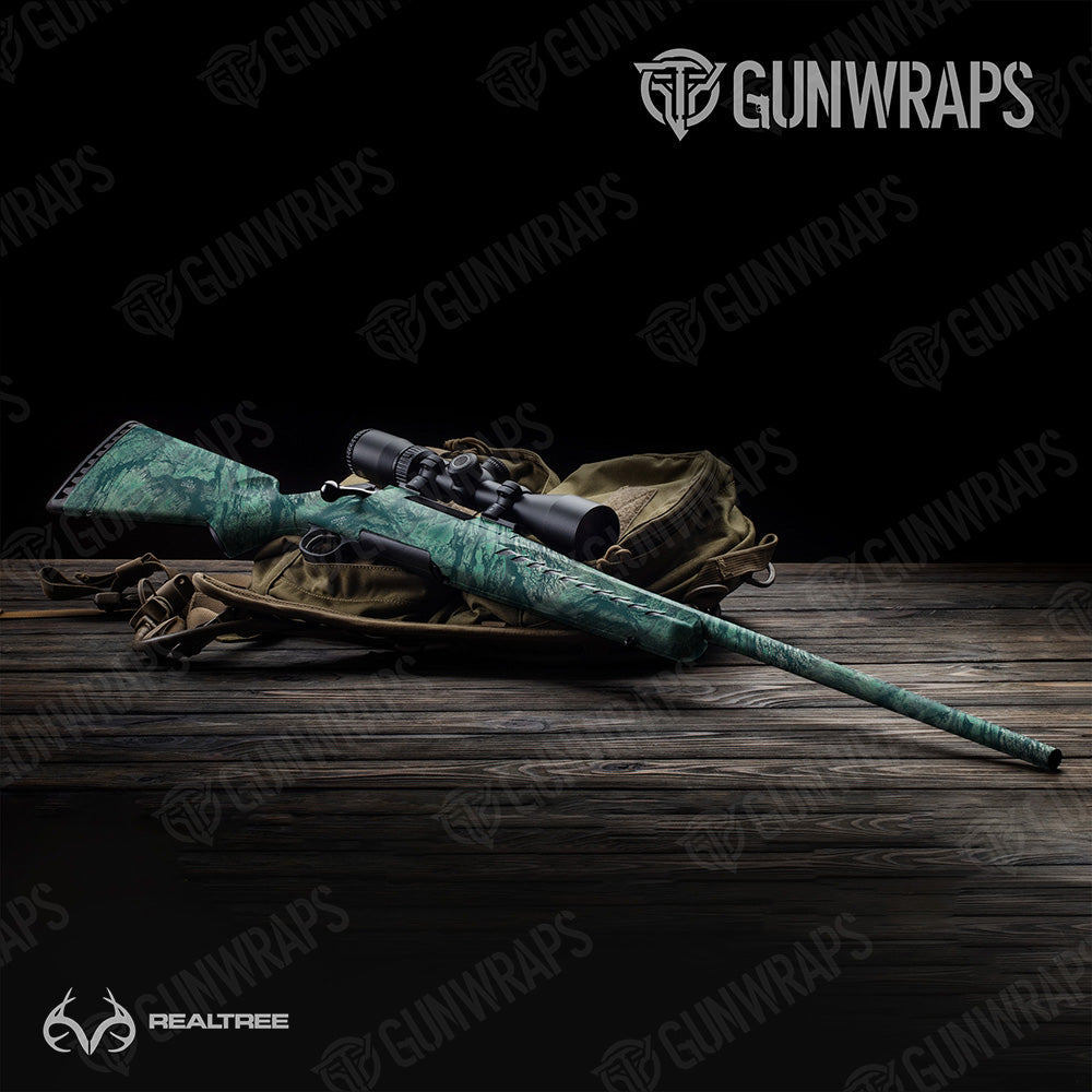 Rifle Realtree Aspect Sea Foam Camo Gun Skin Vinyl Wrap