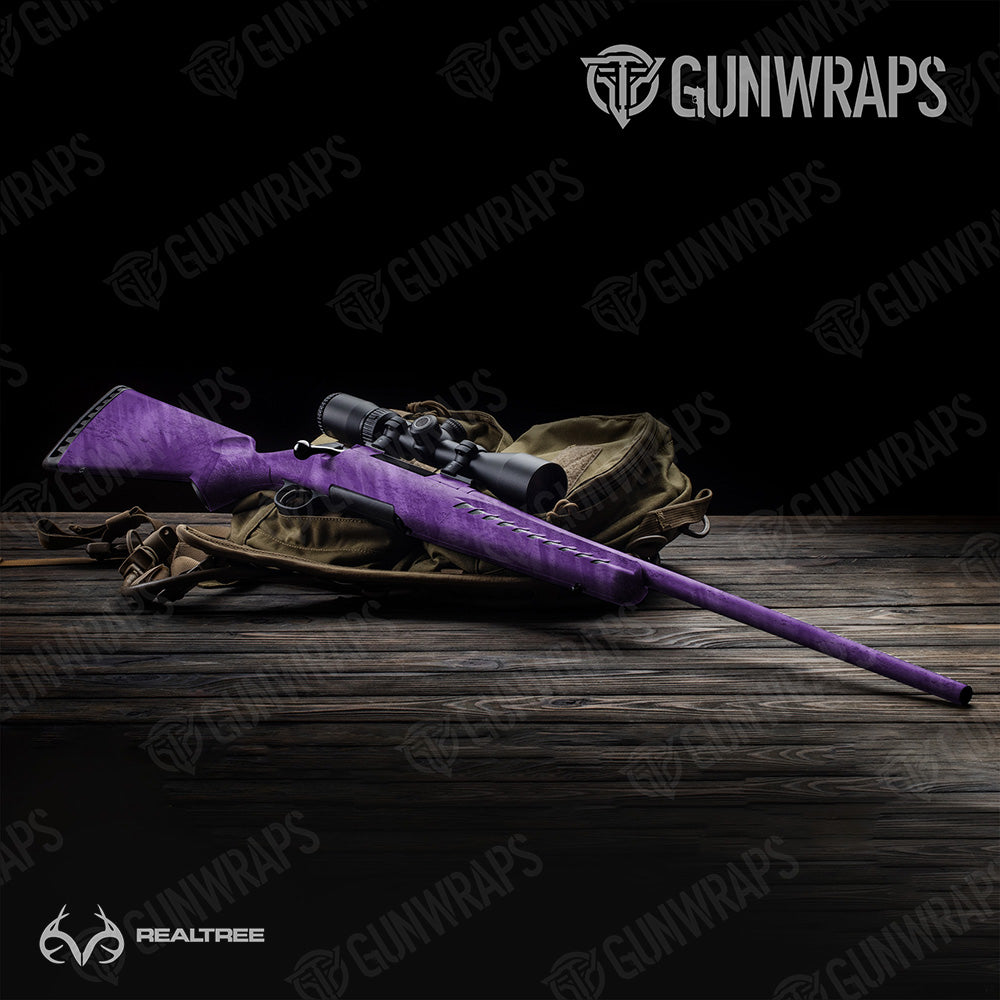 Rifle Realtree Fishing Purple Camo Gun Skin Vinyl Wrap