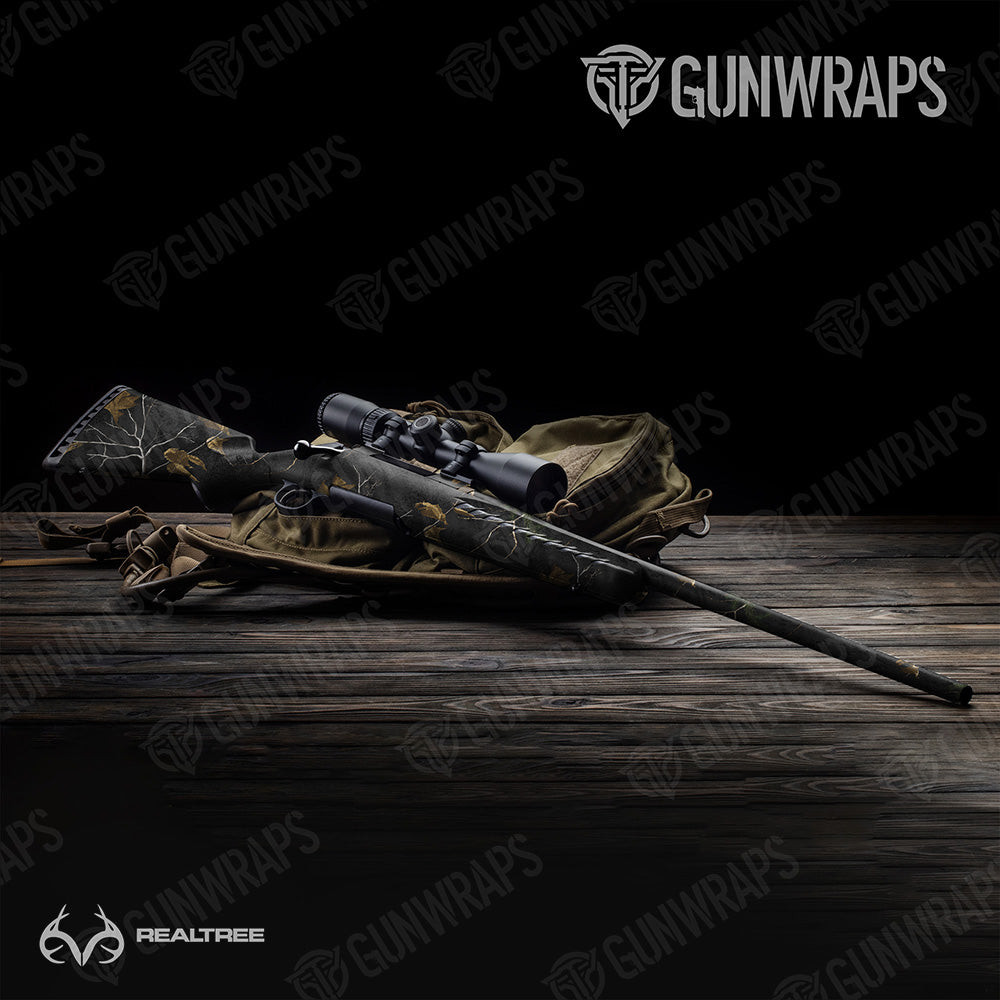 Rifle Realtree XTRA Colors Black Camo Gun Skin Vinyl Wrap