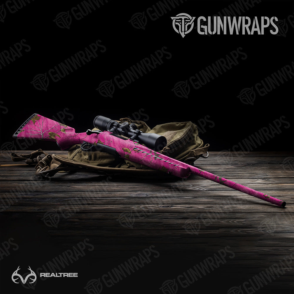 Rifle Realtree XTRA Colors Magenta Camo Gun Skin Vinyl Wrap