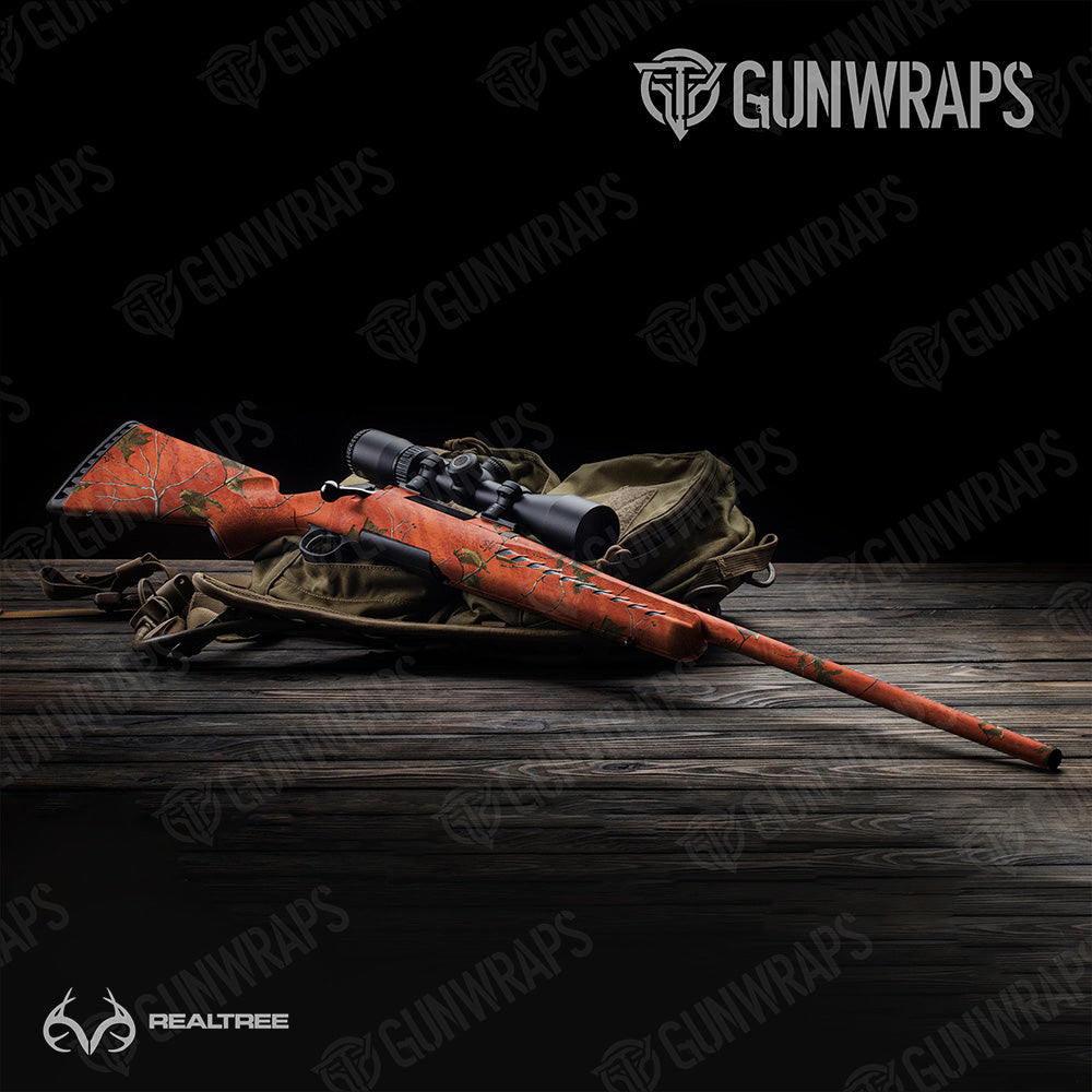 Rifle Realtree XTRA Colors Orange Camo Gun Skin Vinyl Wrap