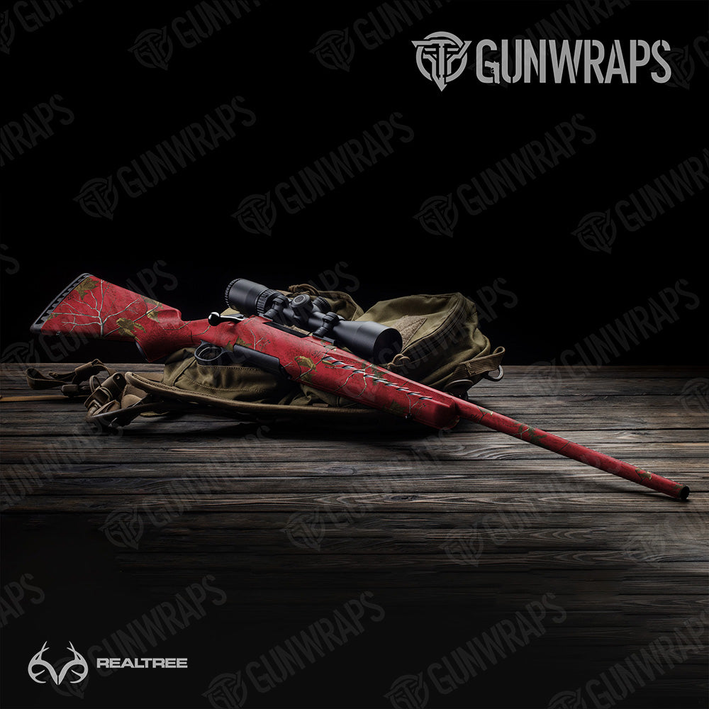 Rifle Realtree XTRA Colors Red Camo Gun Skin Vinyl Wrap
