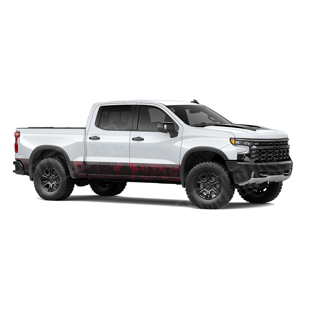 Bloodbath Black Rocker Panel Vinyl Wrap