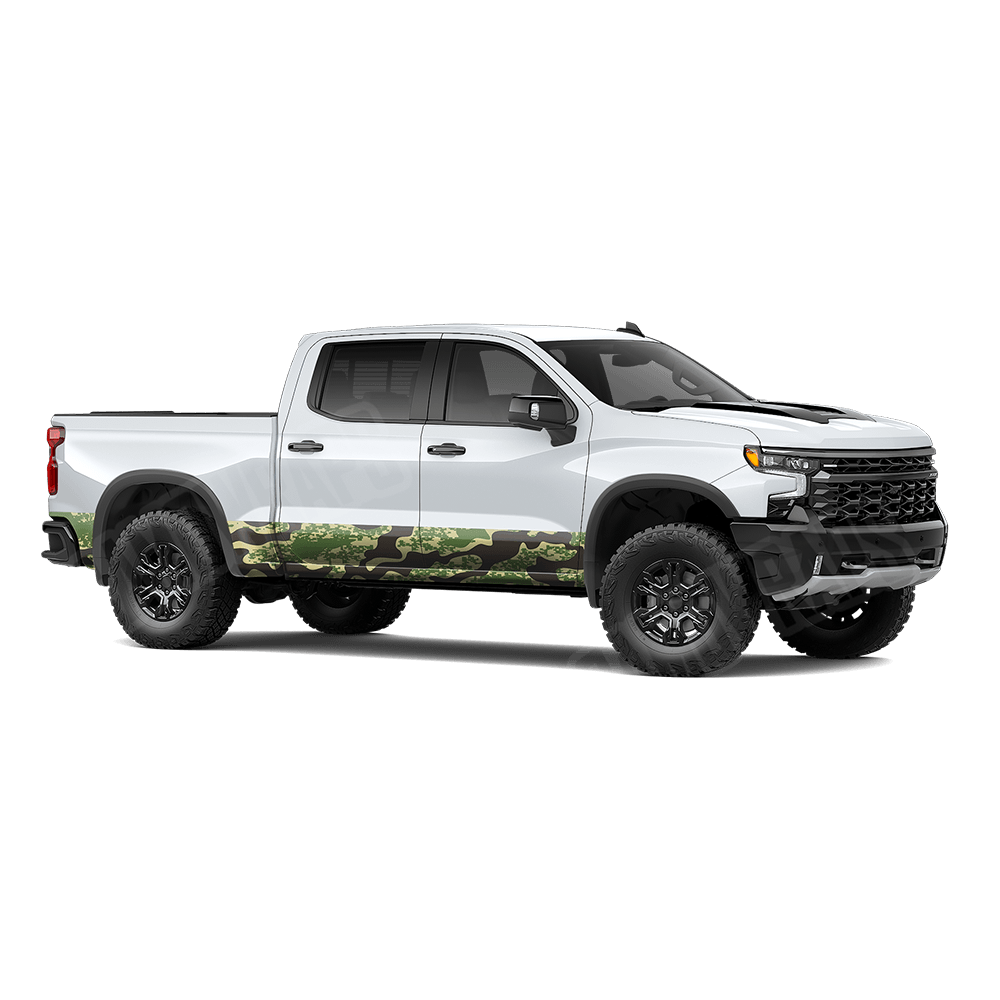 Compound Jungle Rocker Panel Camo Vinyl Wrap