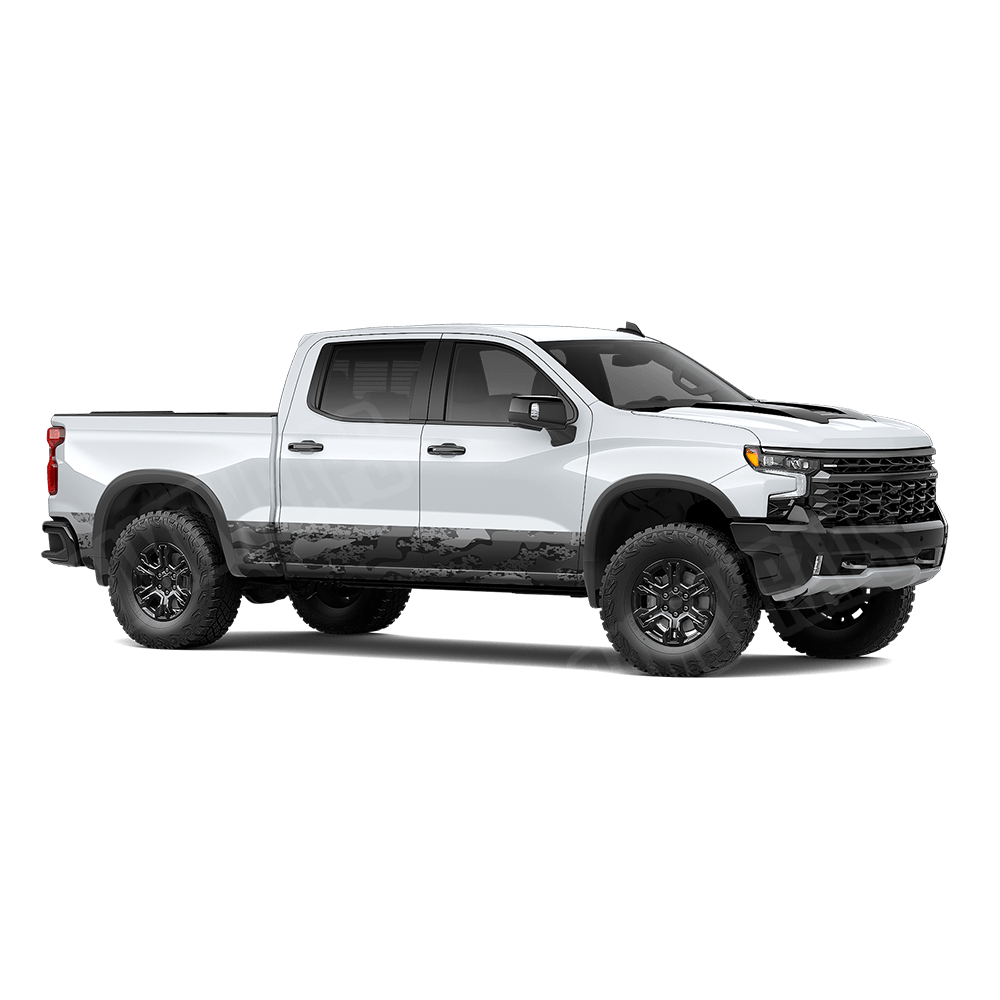 Compound Midnight Rocker Panel Camo Vinyl Wrap