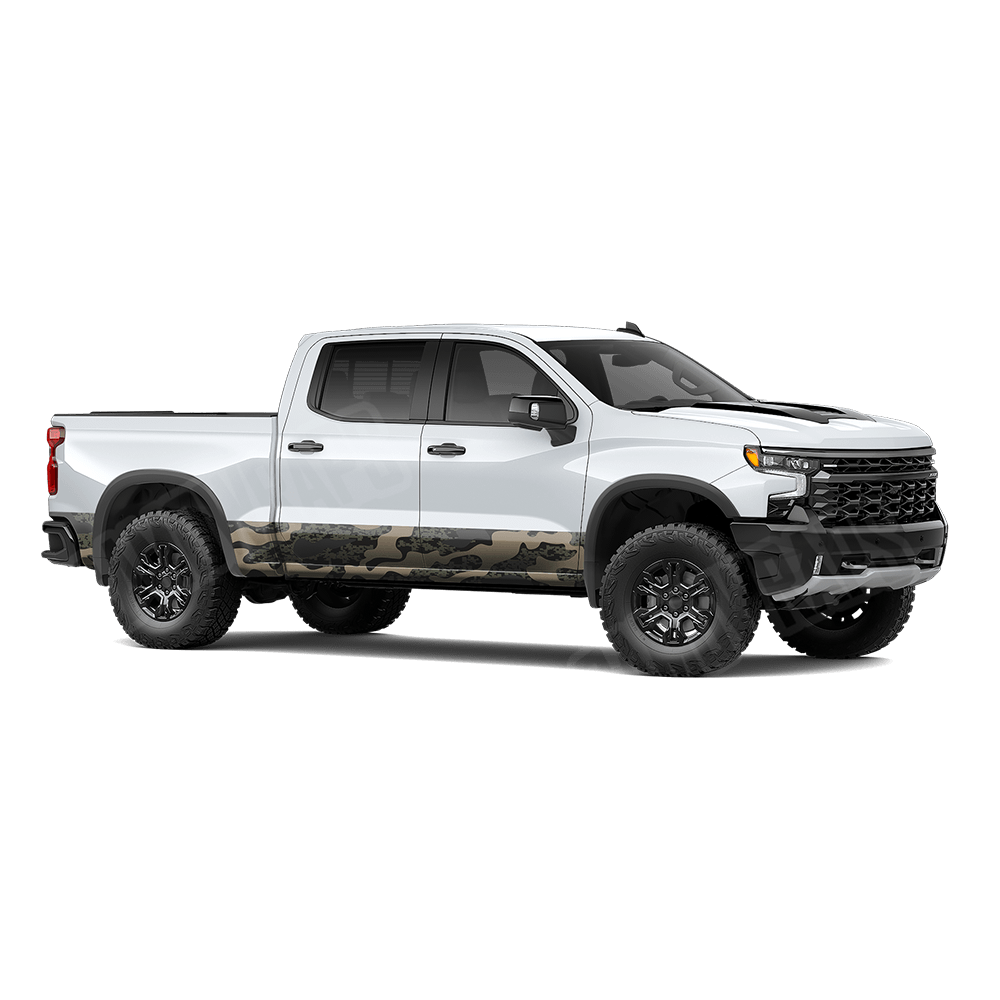 Compound Militant Charcoal Rocker Panel Camo Vinyl Wrap