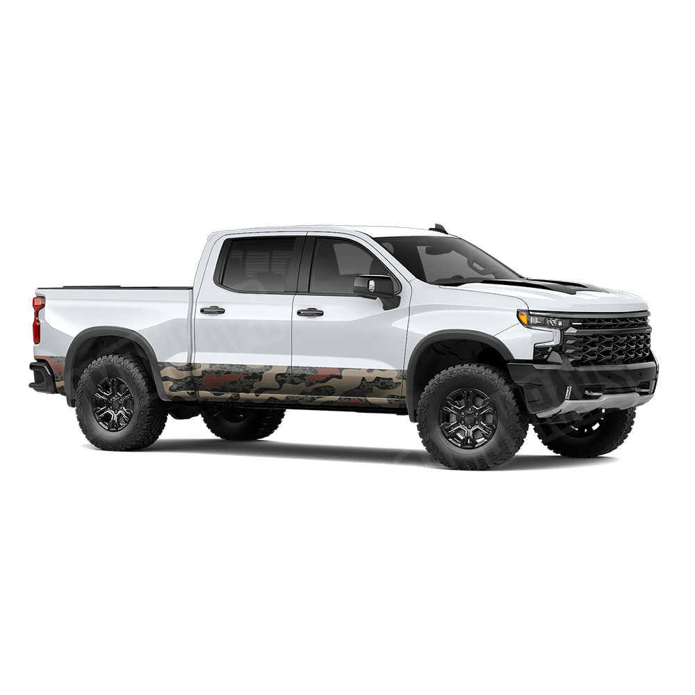 Compound Militant Copper Rocker Panel Camo Vinyl Wrap