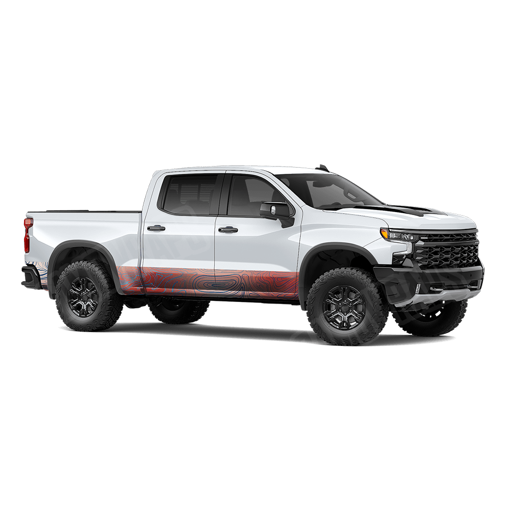 Damascus Patriot Rocker Panel Camo Vinyl Wrap