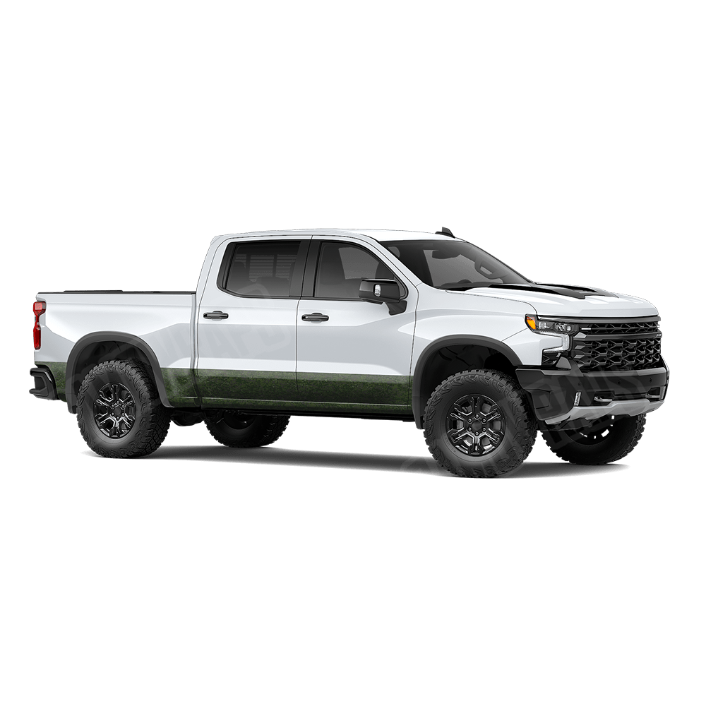 Digital Army Dark Green Rocker Panel Camo Vinyl Wrap