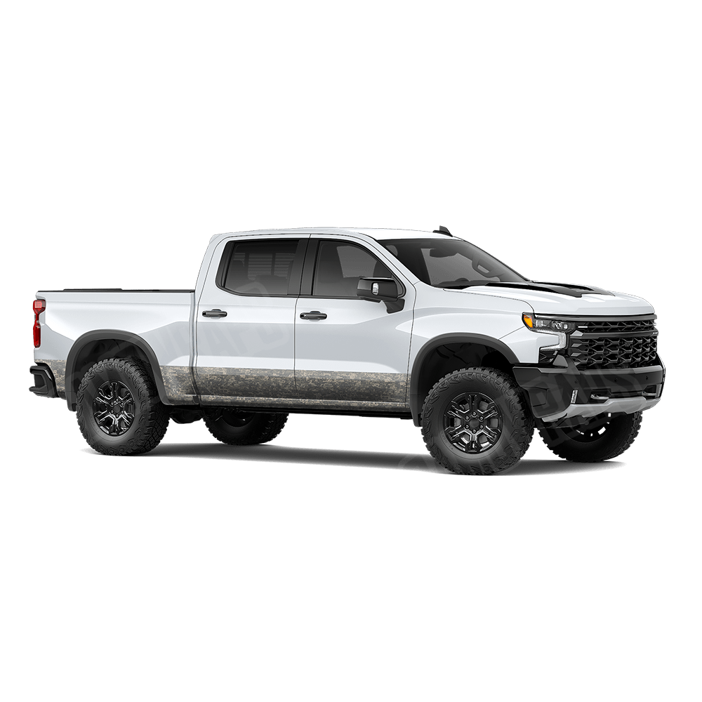 Digital Army Rocker Panel Camo Vinyl Wrap