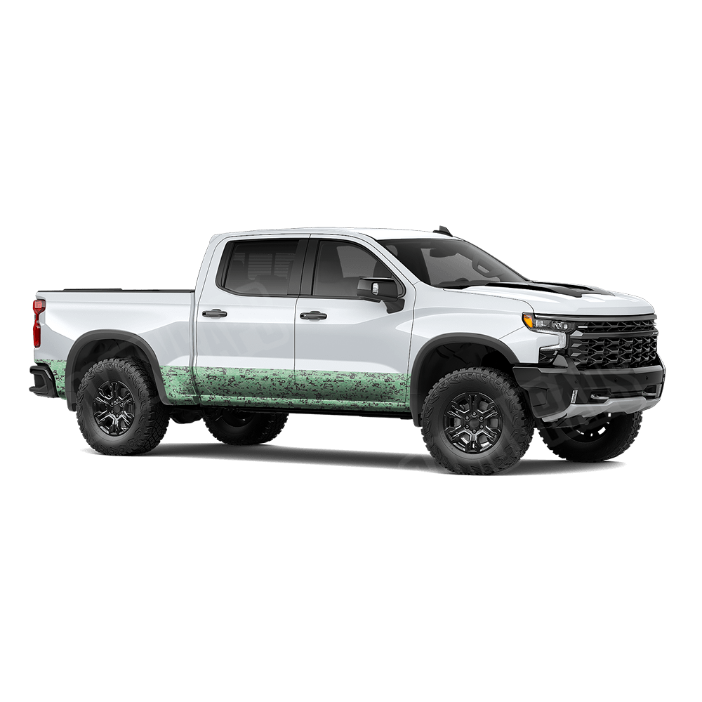Digital Mint Chocolate Chip Rocker Panel Camo Vinyl Wrap