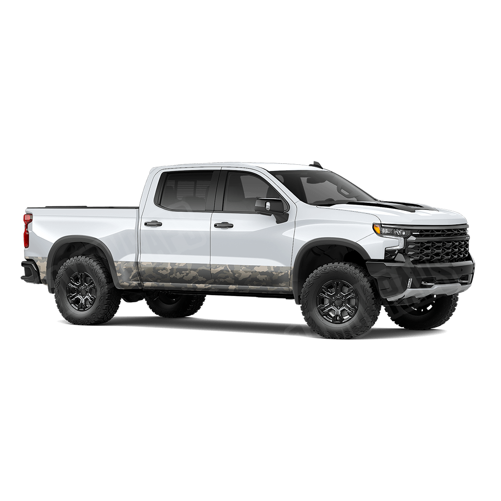 Erratic Army Rocker Panel Camo Vinyl Wrap