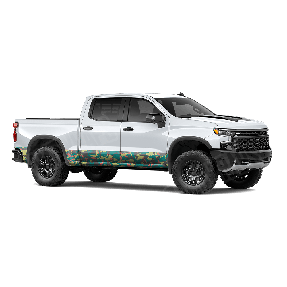 Erratic Fiesta Rocker Panel Camo Vinyl Wrap