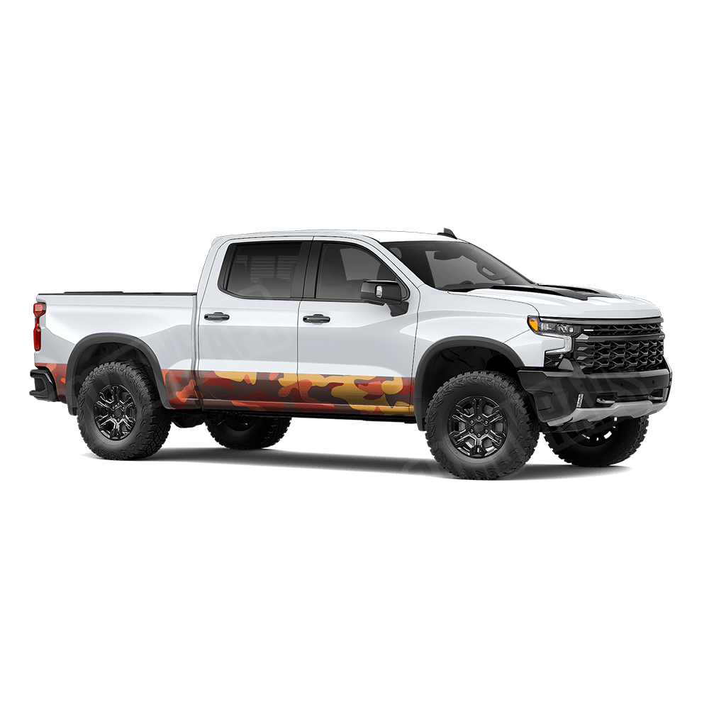 Jumbo Classic Autumn Rocker Panel Camo Vinyl Wrap