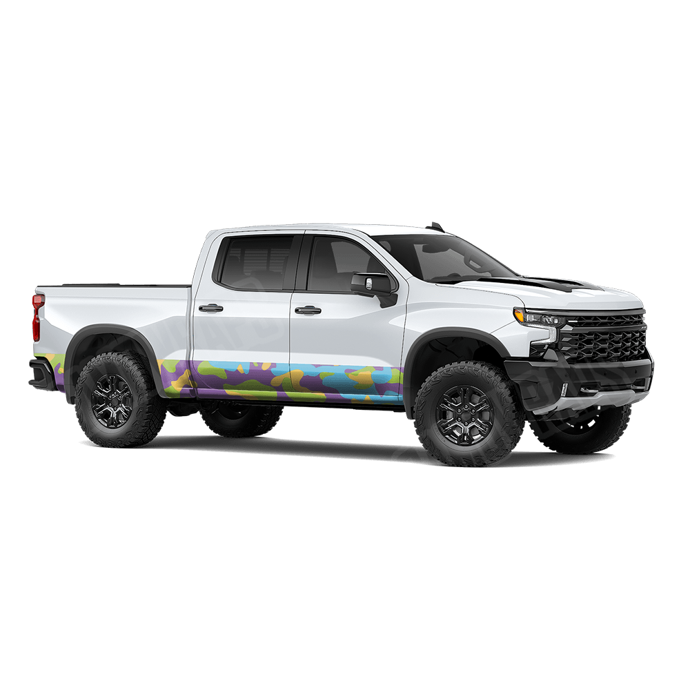 Jumbo Classic Carnival Rocker Panel Camo Vinyl Wrap