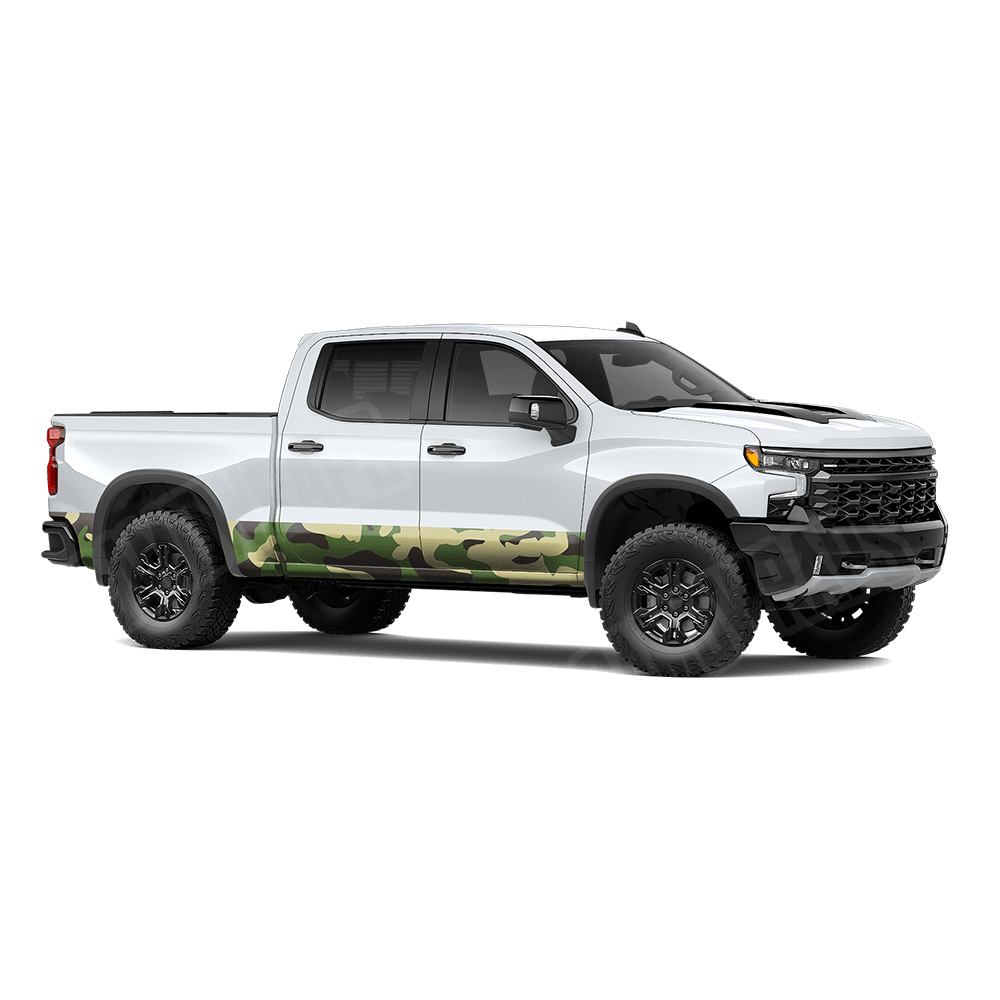Jumbo Classic Jungle Rocker Panel Camo Vinyl Wrap
