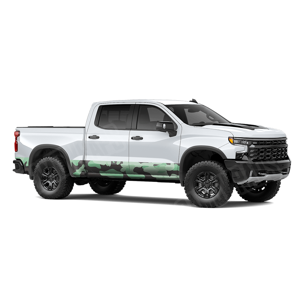 Jumbo Classic Mint Chocolate Chip Rocker Panel Camo Vinyl Wrap